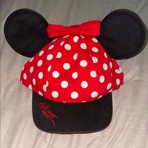 Red Polka Dot Minnie Mouse Cap